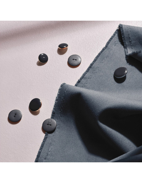 Tejido gabardina de algodón light Deep Charcoal - Atelier Brunette