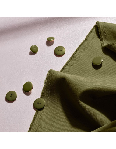 Tejido gabardina de algodón light Ivy Green - Atelier Brunette