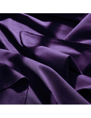 Tejido gabardina de algodón light Majestic Purple - Atelier Brunette