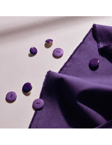 Tejido gabardina de algodón light Majestic Purple - Atelier Brunette
