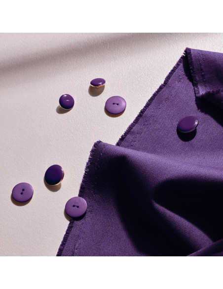 Tejido gabardina de algodón light Majestic Purple - Atelier Brunette