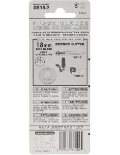 2 hojas de repuesto para cortador Olfa - 18 mm 2