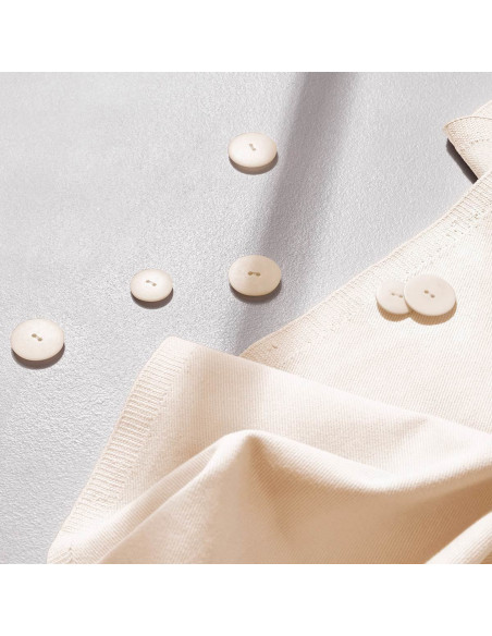 Tejido gabardina de algodón light Off White - Atelier Brunette