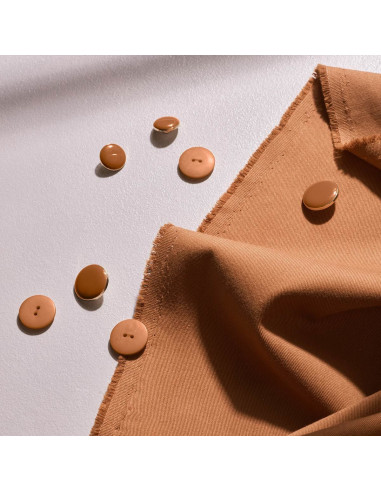 Tejido gabardina de algodón light Pecan Pie - Atelier Brunette