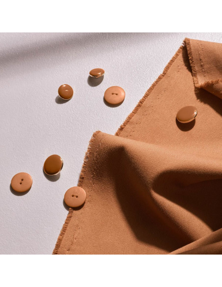 Tejido gabardina de algodón light Pecan Pie - Atelier Brunette