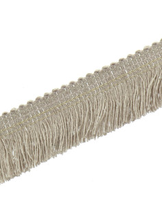 Fleco con pespunte dorado de 30 mm - Lino