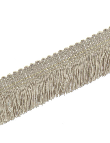 Fleco con pespunte dorado de 30 mm - Lino