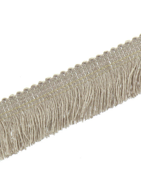 Fleco con pespunte dorado de 30 mm - Lino