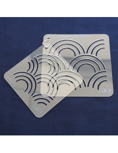 Conjunto de 2 plantillas para esténcil sashiko - Seikai-Ha