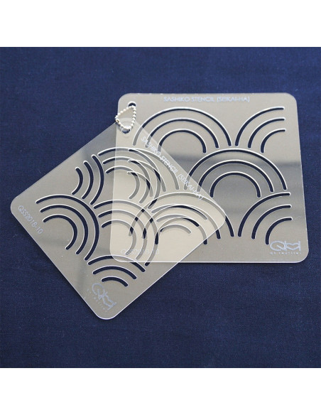 Conjunto de 2 plantillas para esténcil sashiko - Seikai-Ha