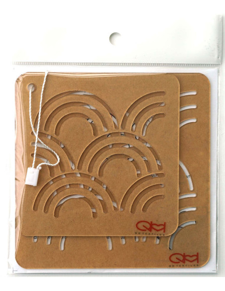 Conjunto de 2 plantillas para esténcil sashiko - Seikai-Ha