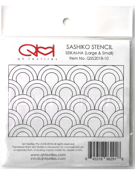Conjunto de 2 plantillas para esténcil sashiko - Seikai-Ha