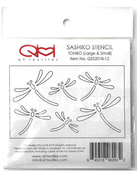 Juego de 2 plantillas para esténcil sashiko - Tonbo