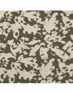Tejido de viscosa fantasía - Abstracto caqui 2