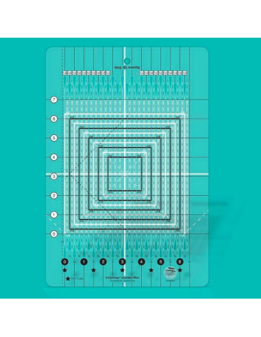 Regla Stripology Quarters Mini Creative Grids