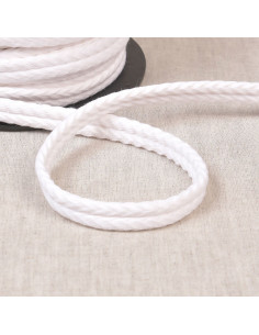 Cordón doble vivo espiguilla - Blanco