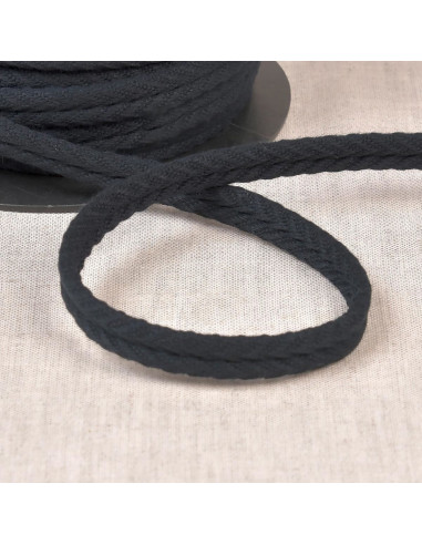 Cordón doble vivo espiguilla - Negro