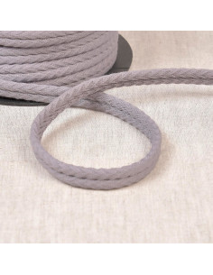 Cordón doble vivo espiguilla - Gris medio
