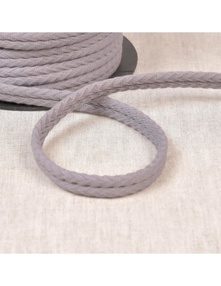 Cordón doble vivo espiguilla - Gris medio