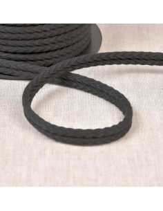 Cordón doble vivo espiguilla - Gris oscuro