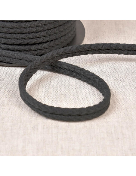 Cordón doble vivo espiguilla - Gris oscuro