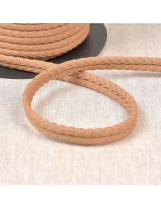 Cordón doble vivo espiguilla - Beige oscuro
