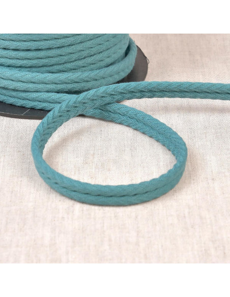 Cordón doble vivo espiguilla - Azul cerceta