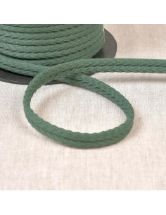 Cordón doble vivo espiguilla - Verde botella
