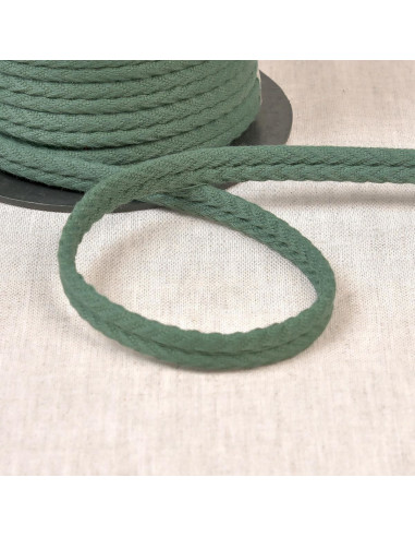 Cordón doble vivo espiguilla - Verde botella