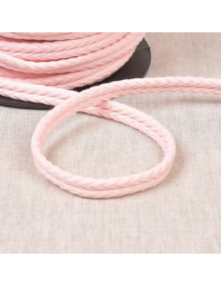 Cordón doble vivo espiguilla - Rosa claro