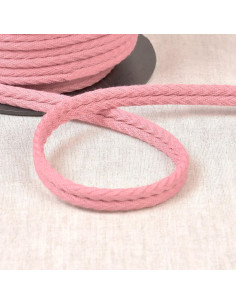 Cordón doble vivo espiguilla - Rosa viejo