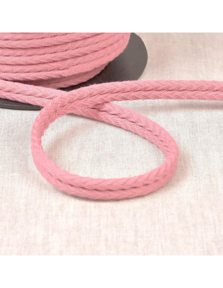 Cordón doble vivo espiguilla - Rosa viejo