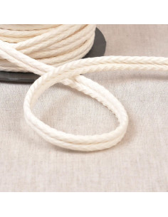 Cordón doble vivo espiguilla - Blanco roto