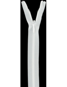 Cremallera invisible - Blanco
