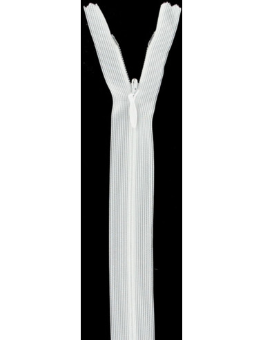 Cremallera invisible - Blanco