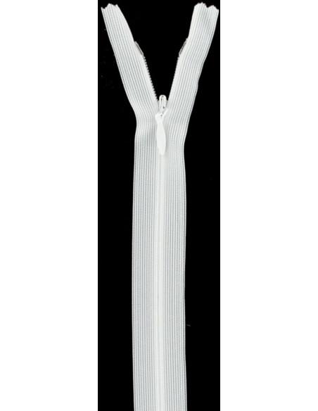 Cremallera invisible - Blanco