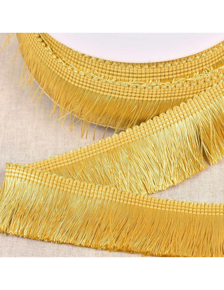 Flequillo grueso 45 mm - Amarillo oro