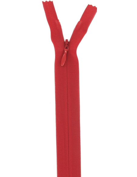 Cremallera invisible - Rojo sangre