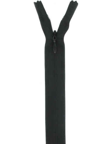 Cremallera invisible - Negro