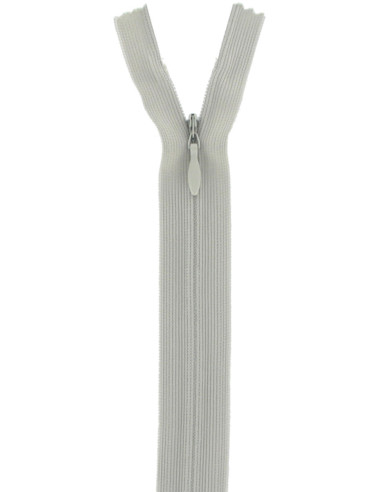 Cremallera invisible - Gris claro