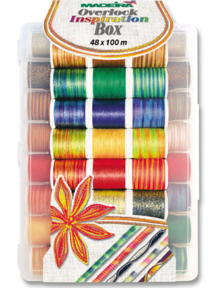 Maletín de hilos para bordar Deluxe Overlock Inspiration Madeira
