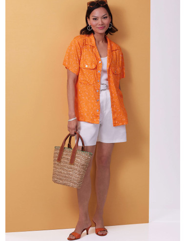 Patrón de camisa - Butterick 6984