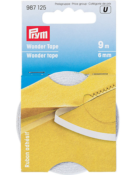 Cinta adhesiva soluble de doble cara Prym - 6 mm x 9 metros