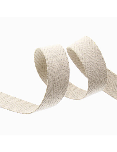 Correa de bolso en espiga - Beige
