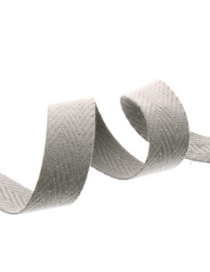 Correa de bolso en espiga - Gris