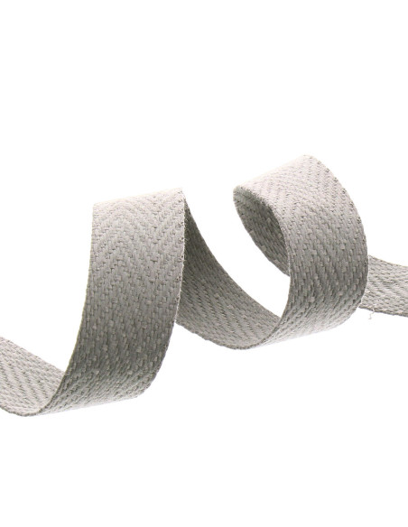 Correa de bolso en espiga - Gris