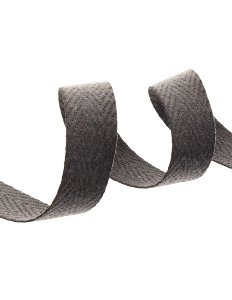 Correa de bolso en espiga - Gris antracita