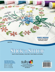 Juego de 12 hojas hidrosolubles, adhesivas e imprimibles A4 Stick N Stitch Sulky 2