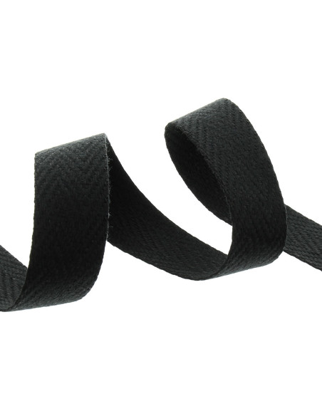 Correa de bolso en espiga - Negro