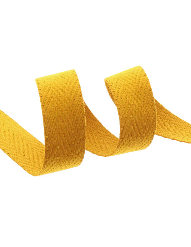 Correa de bolso en espiga - Amarillo mostaza